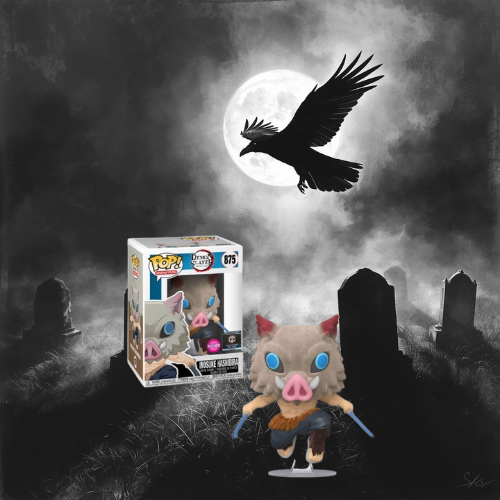 Demon Slayer Inosuke Hashibara Flocked Funko Pop! Chalice Exclusive 875