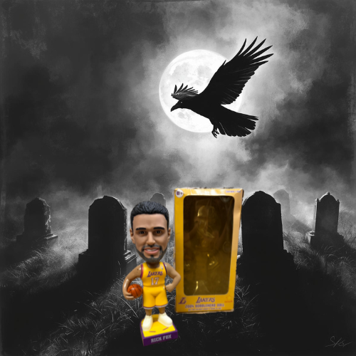 Los Angeles Lakers 2004 Carls Jr Rick Fox Bobblehead w/ NON Mint Box