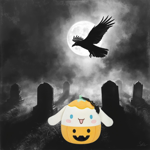 Hello Kitty Cinnamoroll Jack o Lantern Squishmallow Halloween 8 inch Plush NWT