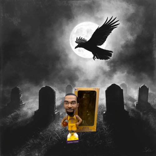 Los Angeles Lakers 2004 Carls Jr Bobblehead w/ NON-Mint Box